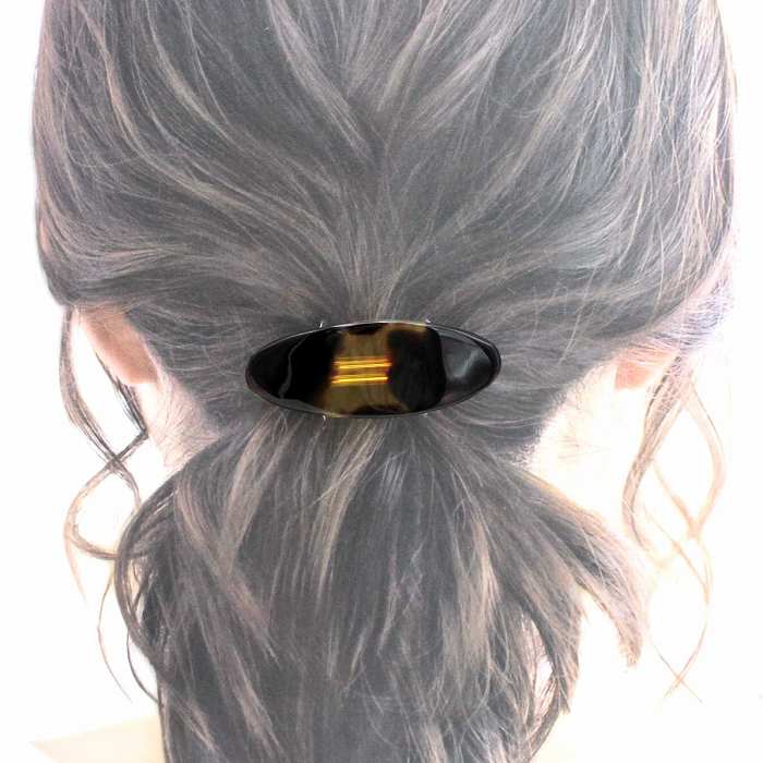 希少　本鼈甲　べっこう　バレッタ　髪飾り　髪留め 本べっ甲 髪留 上品な バレッタ ヘア アクセサリー 縦23mm×横62mm 茨布