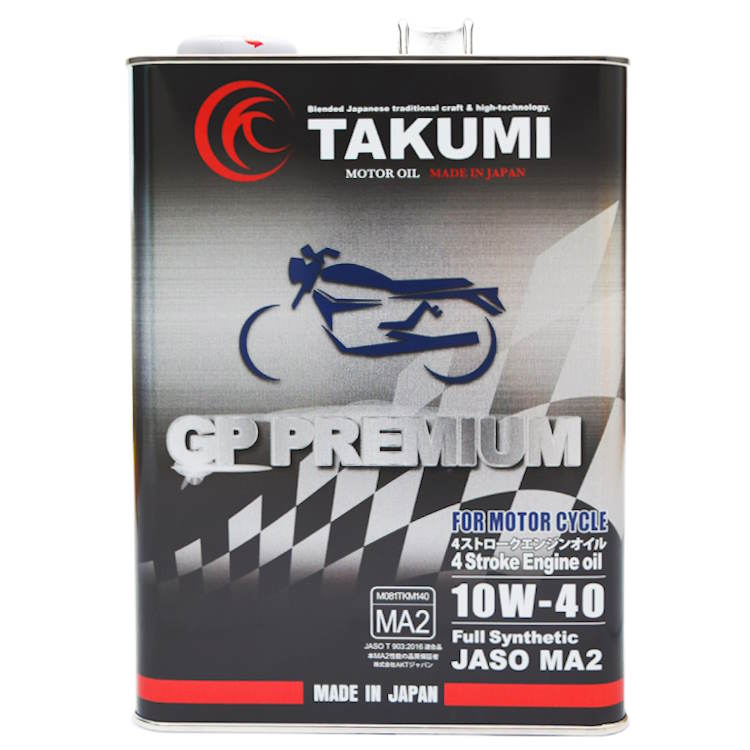 バイクオイル 二輪用オイル 4サイクルエンジンオイル 10W-50 4L 4スト 化学合成油 MA2取得 TAKUMIモーターオイ 送料無料  :GP10500401:TAKUMI motor oil - 通販 - Yahoo!ショッピング