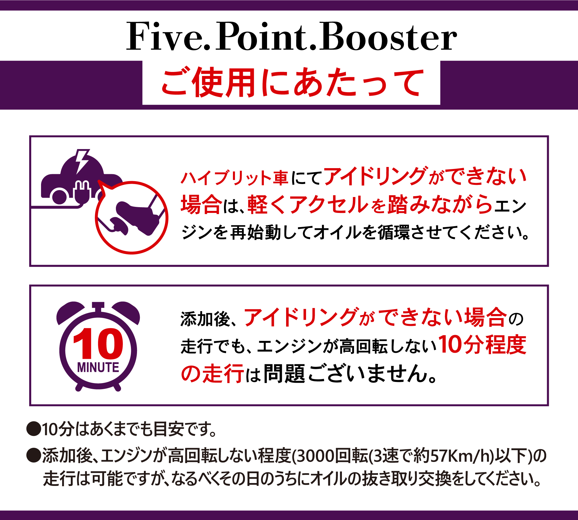 エンジンオイル添加剤、オイル添加剤、性能向上添加剤、ご使用にあたっての注意