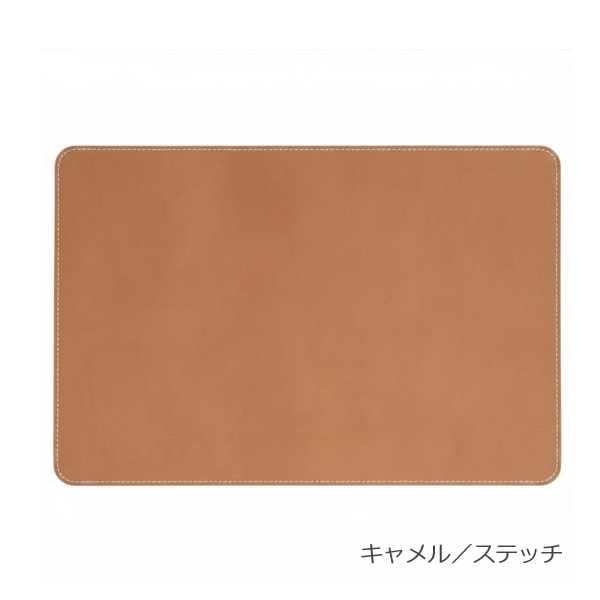 姫路レザー デスクマット 410×275×5mm 箱付 本革 2枚貼り合わせ 極厚