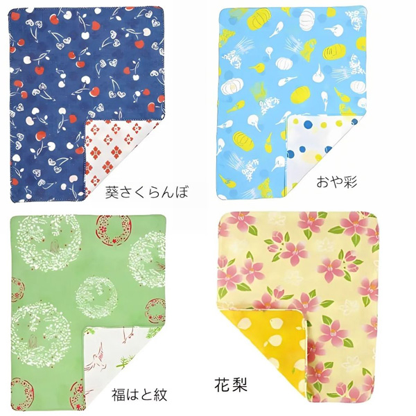 くろちく 両面ガーゼはんかち 40×34cm ...の詳細画像2