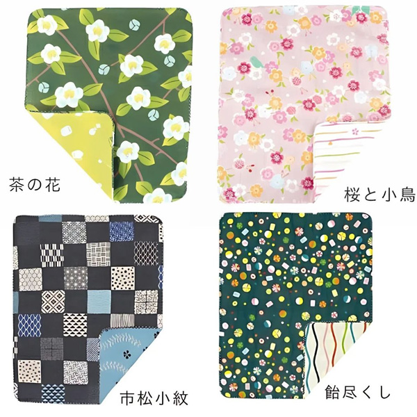 くろちく 両面ガーゼはんかち 40×34cm ...の詳細画像3
