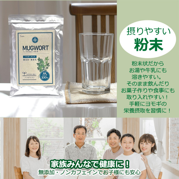 よもぎ 粉末 100g よもぎ茶 乾燥 ヨモギ...の詳細画像3