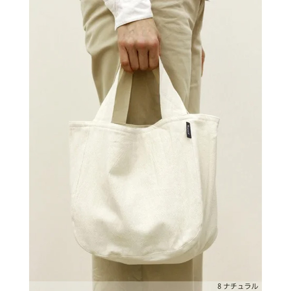 Nuuit アトリエヌイ ウォッシュドコットン ラウンドバッグ S 304014