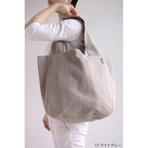 Nuuit アトリエヌイ ウォッシュドコットン ラウンドバッグ L 304024