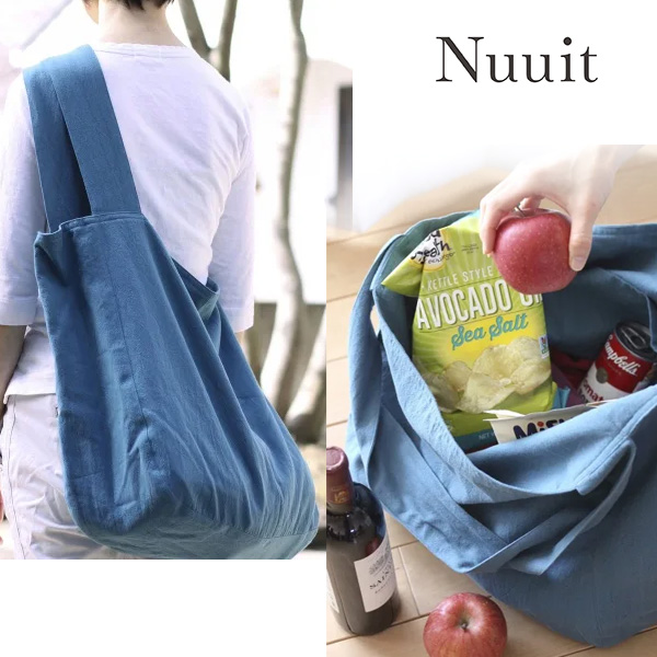 Nuuit アトリエヌイ ウォッシュドコットン ラウンドバッグ XL 304034