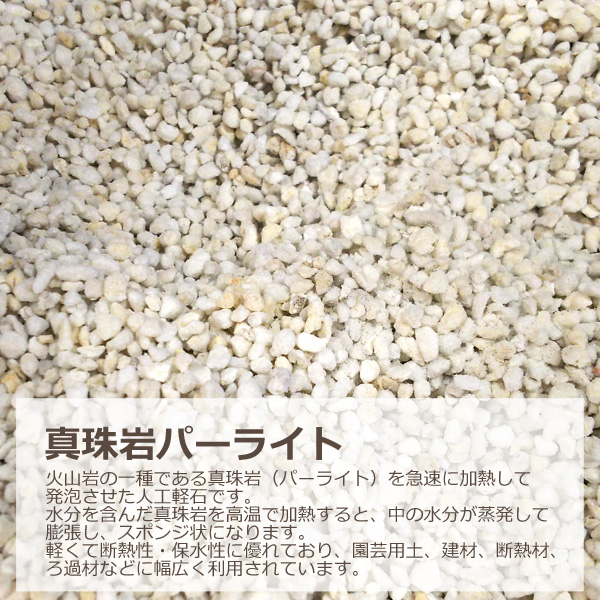 パーライト 3L 3〜6mm 土壌改良材 園芸 肥料 畑 高品質 軽量 : 匠ー