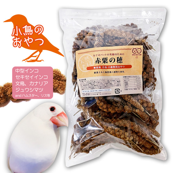 オーダー専用【北海道産】令和3年度 無農薬 赤粟の穂 250g 無農薬 赤粟の穂 500g 小鳥の餌 フード 天然 小動物にも 小鳥おやつ