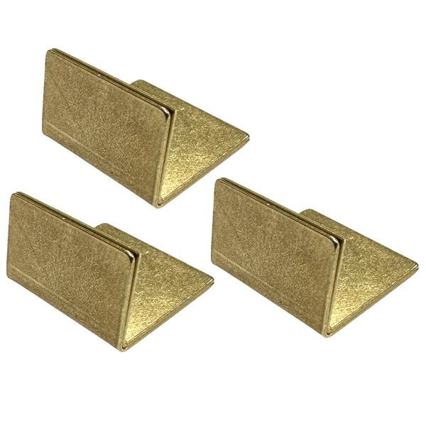 アンティーク調 真鍮 カードスタンド ミニ 3個セット ブラス 名刺 ポストカード 立て BRASS ステーショナリー メモスタンド おしゃれ レトロ 定形外発送 | 