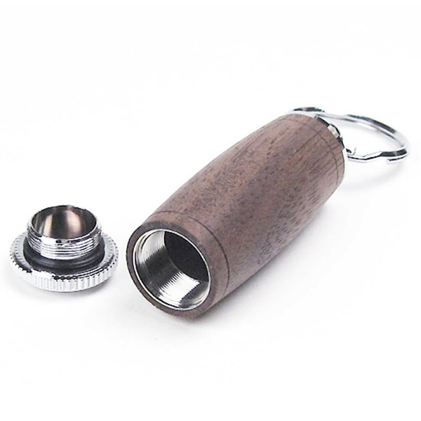 優しい木肌の銘木 Woodピルケース SPK1501 薬入れ ストラップ付 携帯