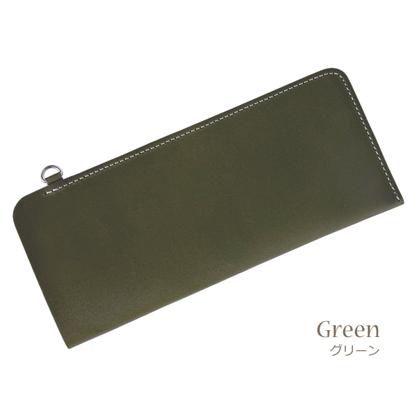 メガネケース 栃木レザー Dカン付 本革 スリム 薄型 ソフトカバー 日本