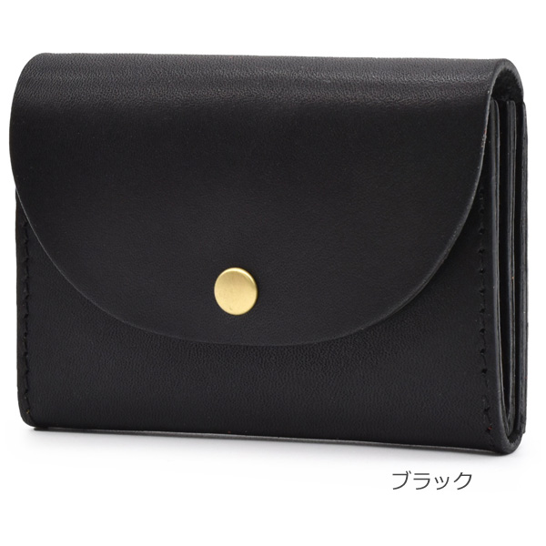 栃木レザー 軽量 コンパクト財布 本革 ぬめ革 日本製 ベジタブル