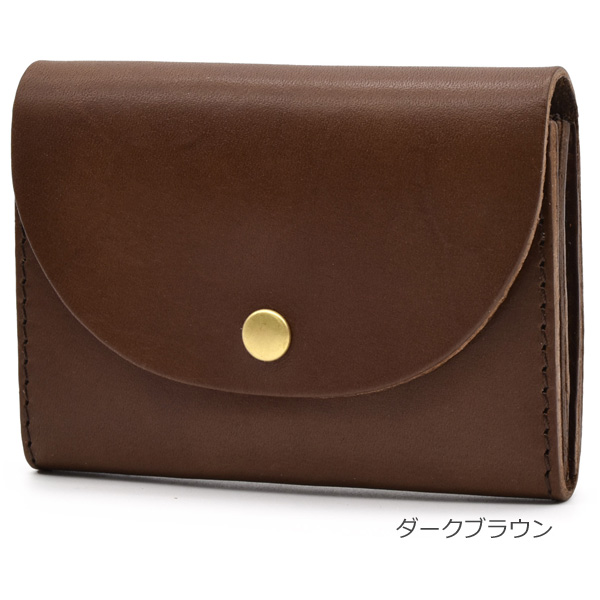 栃木レザー 軽量 コンパクト財布 本革 ぬめ革 日本製 ベジタブル