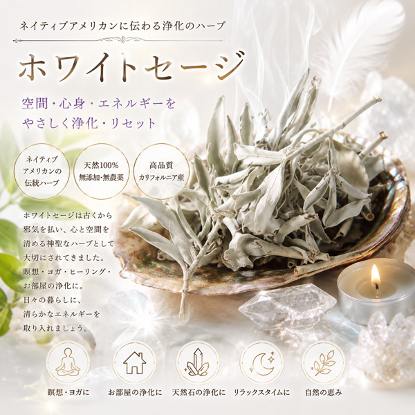 THE EARTH GRACE ホワイトセージ...の詳細画像3