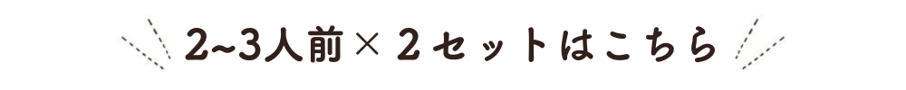 2-3人前×2セットはこちら