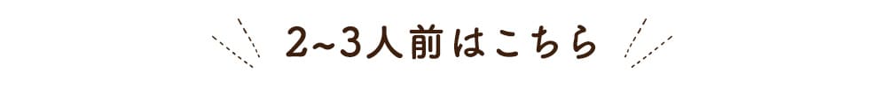 2~3人前はこちら