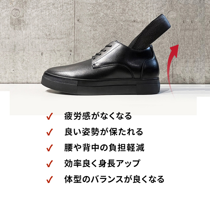 インソール シークレット トールシューズ 背が高くなる 身長アップ 2.5