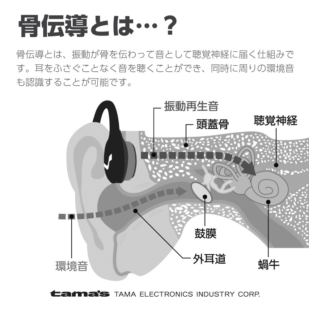 お得大得価 骨伝導ワイヤレスヘッドセット BS55モデル 多摩電子工業 PayPayモール店 - 通販 - PayPayモー ワイヤレスイヤホン タッチセンサー対応 防水IPX4準拠 Bluetooth Ver5.0 定番人気