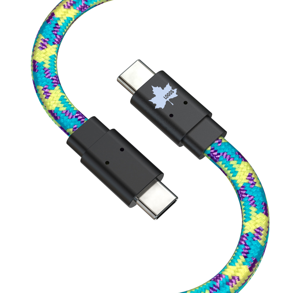 LOGOS（ロゴス） 充電ケーブル 1.0m フラットタフケーブル PD60W対応