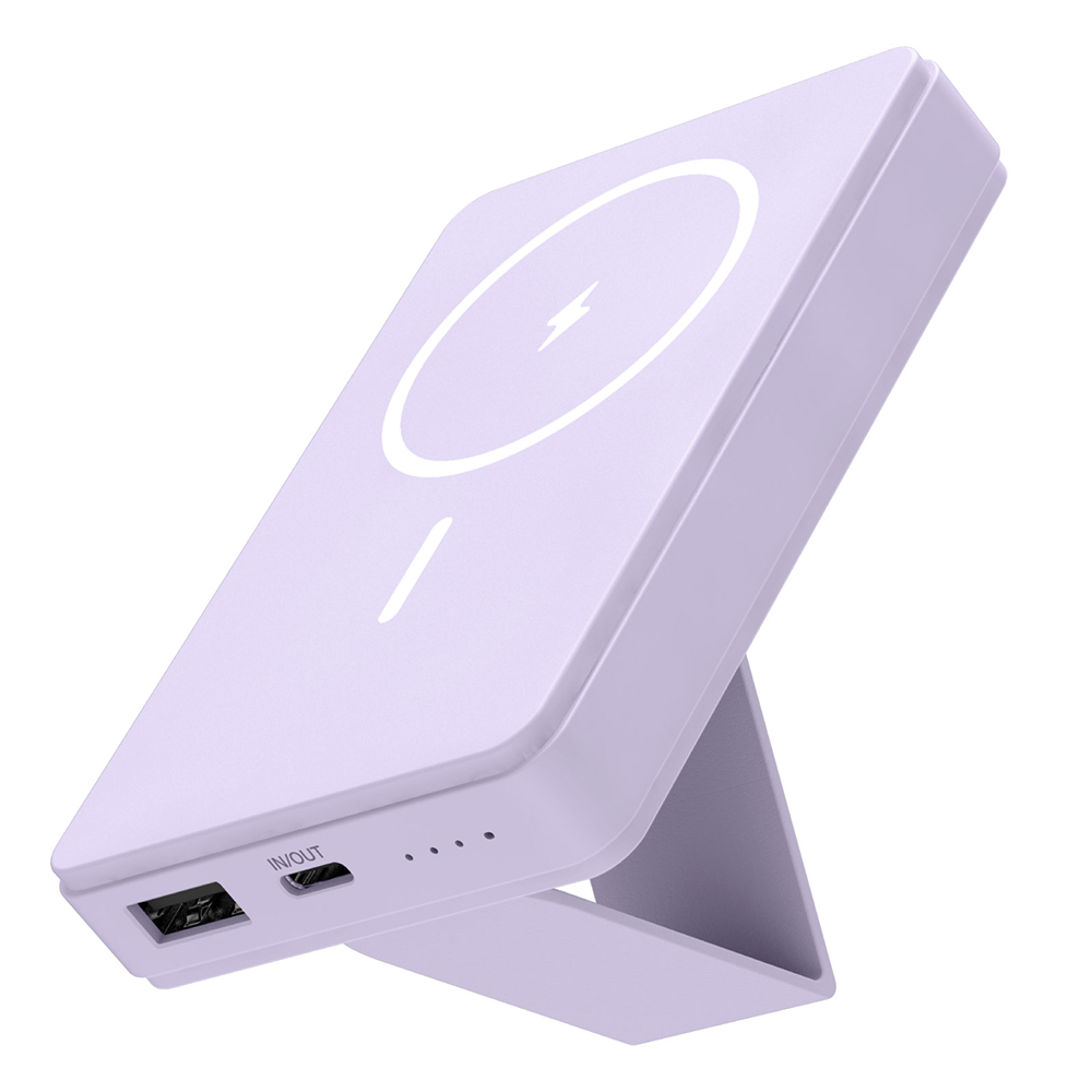 モバイルバッテリー 5000mAh MagSafe対応 ワイヤレス充電器 USB-C 1ポート USB-A 1ポート PR-LWC01モデル | 多摩電子工業 | 02