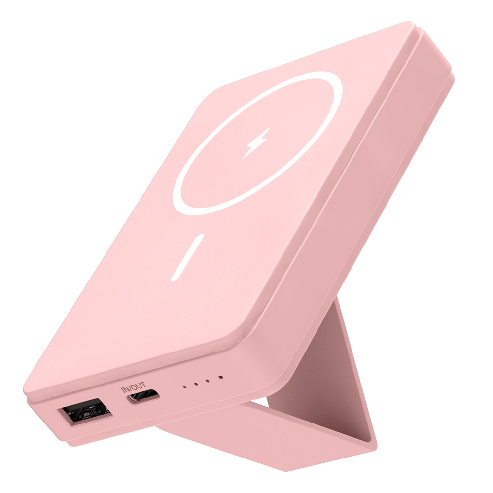 モバイルバッテリー 5000mAh MagSafe対応 ワイヤレス充電器 USB-C 1ポート USB-A 1ポート PR-LWC01モデル | 多摩電子工業 | 01