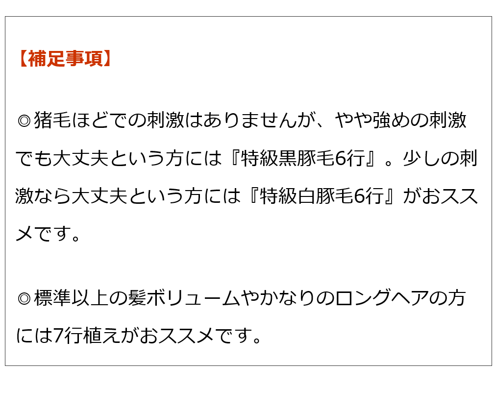 最大10%OFFクーポン 黒豚毛100％ 創業300年江戸屋謹製 最高級ヘアブラシ ヘアブラシクリーナー やや強めの頭皮刺激 標準髪ボリュームの方向け  - 特級黒豚毛ヘアブラシ6行植え ヘアブラシ、くし