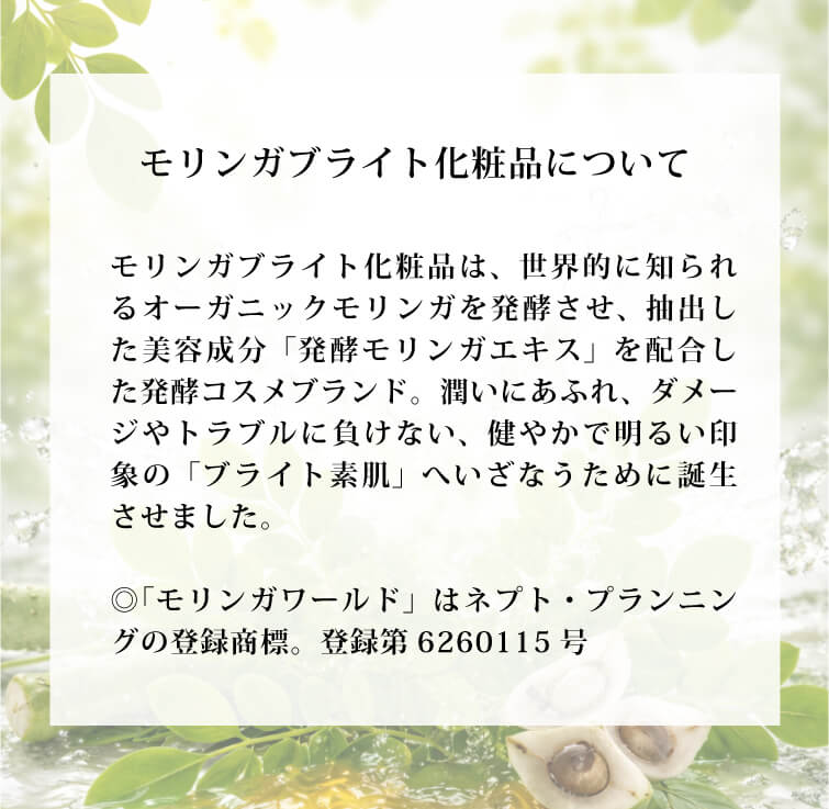 モリンガブライト化粧品について