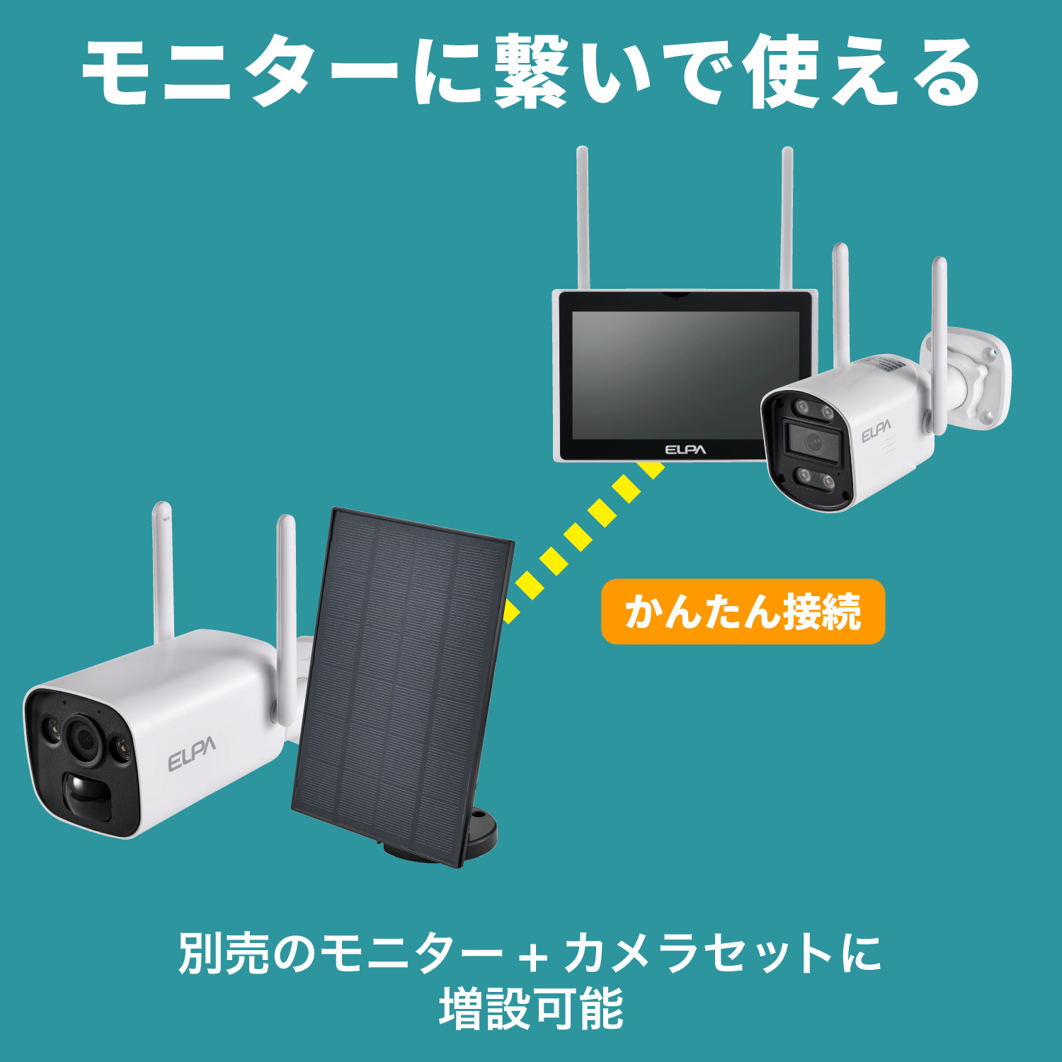 ELPA 防犯カメラ（有線/無線：無線）｜防災、防犯、セーフティ