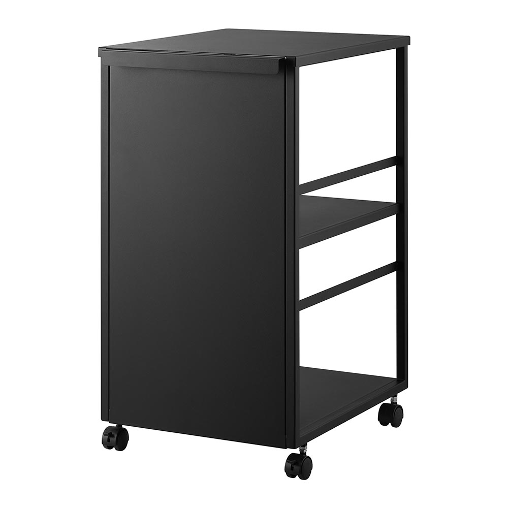 tower 目隠しワゴン タワー スリム 天板付き 山崎実業 2段 ホワイト