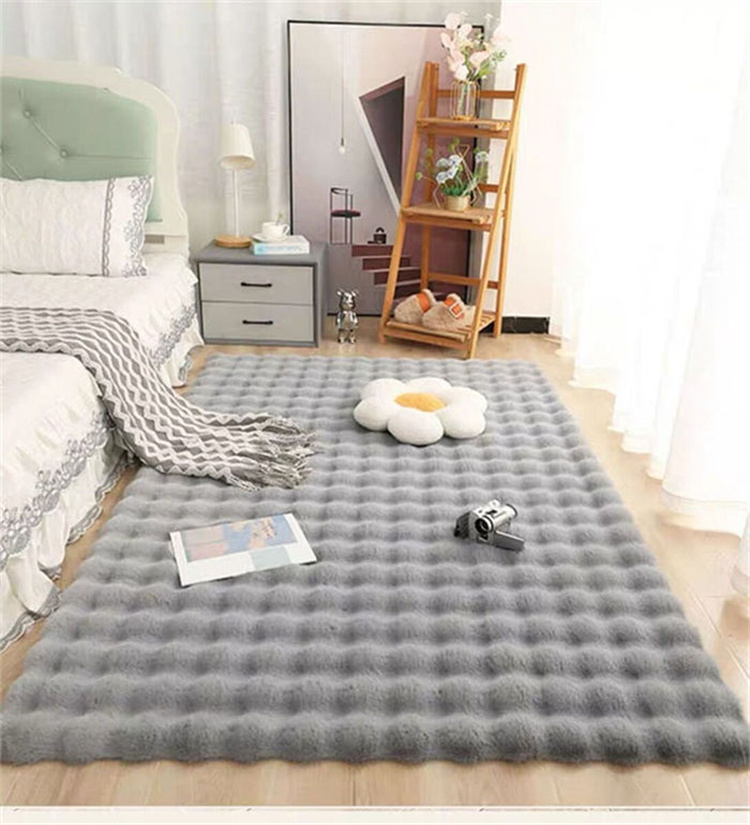 マルチカバー ラグ カーペット ソファカバー フェイクラビットファー