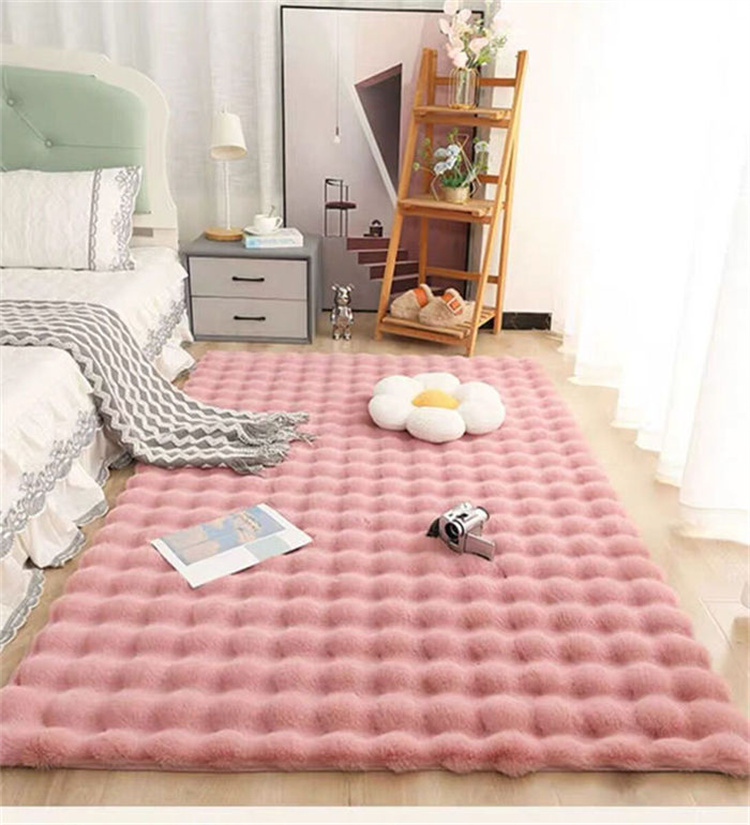 マルチカバー ラグ カーペット ソファカバー フェイクラビットファー