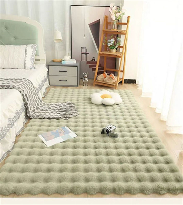 マルチカバー ラグ カーペット ソファカバー フェイクラビットファー