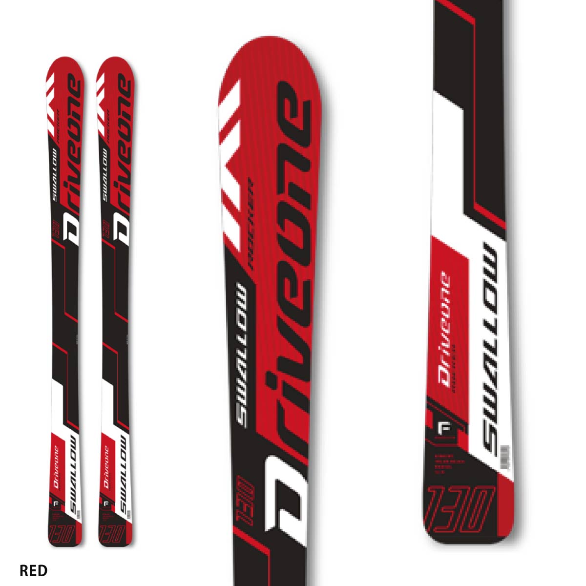 SWALLOW スワロー スキー板 キッズ ジュニア＜2025＞DRIVE ONE + TEAM 4 GW プレート/ビンディング セット グリップウォーク対応 取付無料 | ブランド登録なし | 02