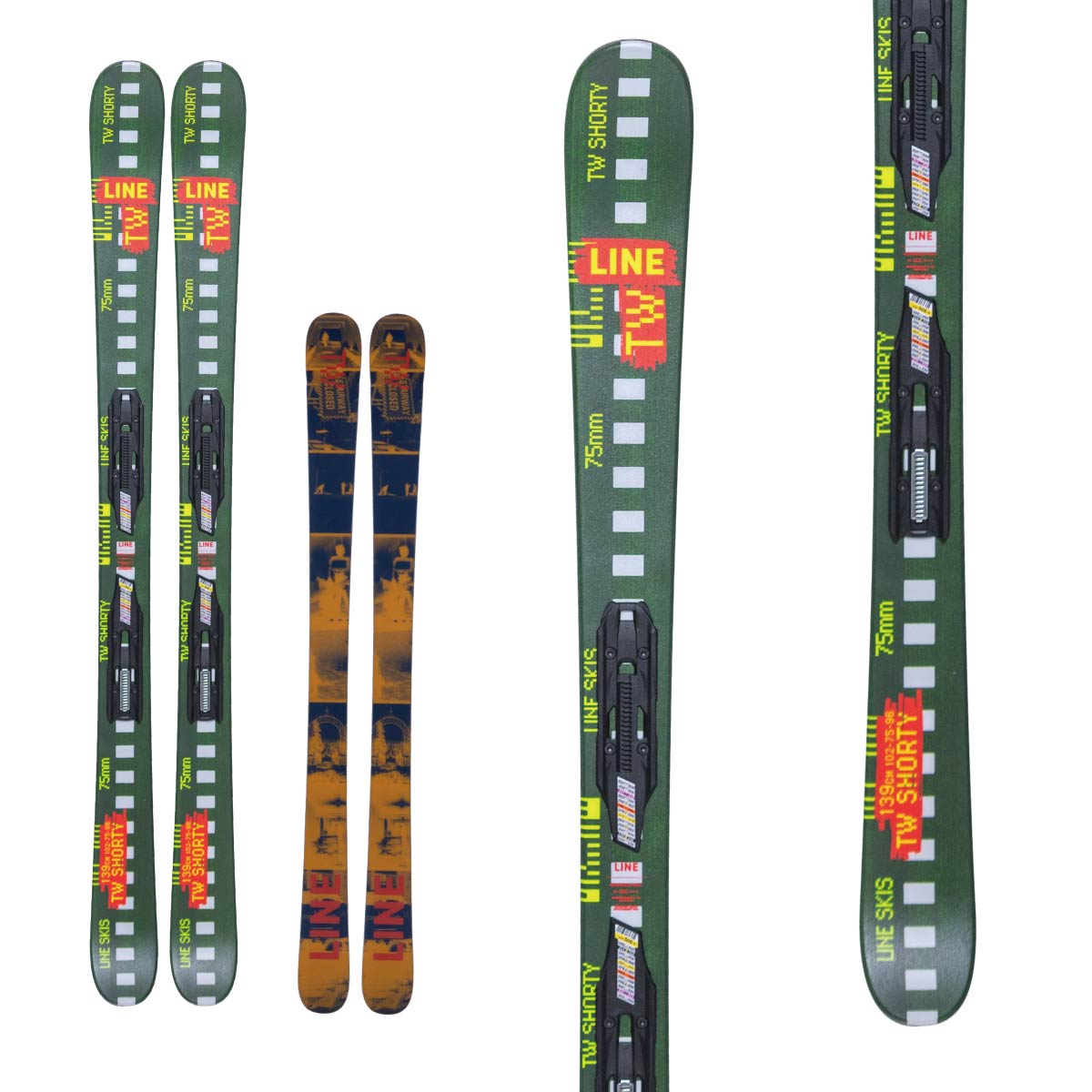 ウィンタースポーツ LINE TOM WALLISCH SHORTY 119cm 美品