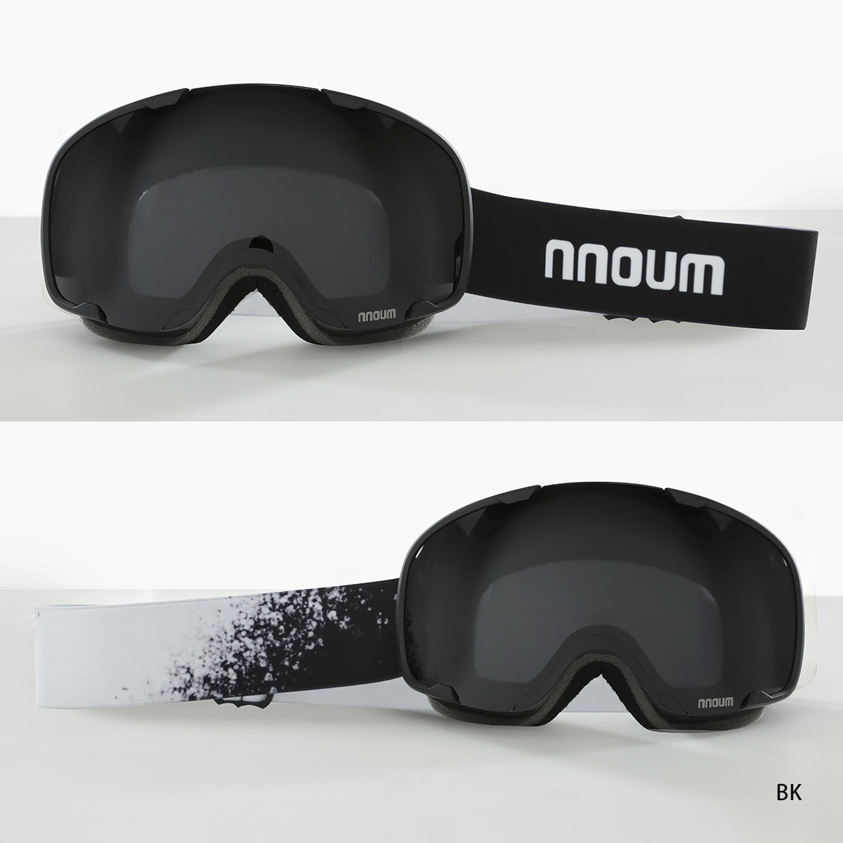 スキーゴーグル スノーボード メガネ 眼鏡対応 曇り止加工 NNOUM ノアム ヘルメットフィット uvカット 収納袋付き 送料無料