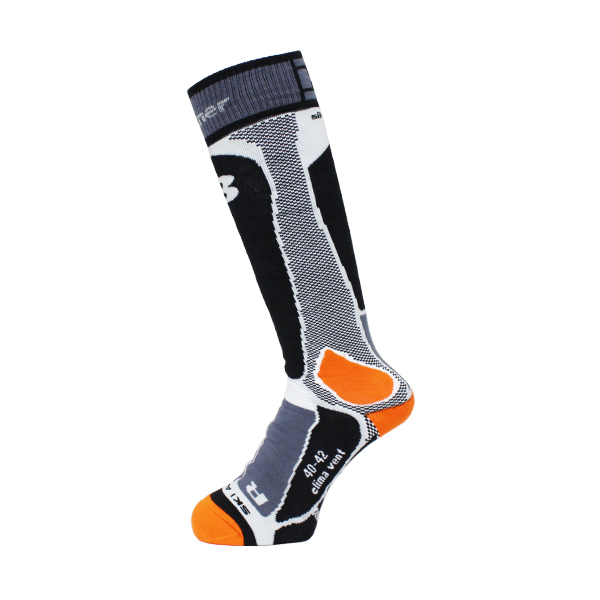 Berkner〔ベルクネル ソックス スキー靴下〕 SOCKS SKI ALPIN〔GREY/ORANGE〕 | ベルクネル | 01