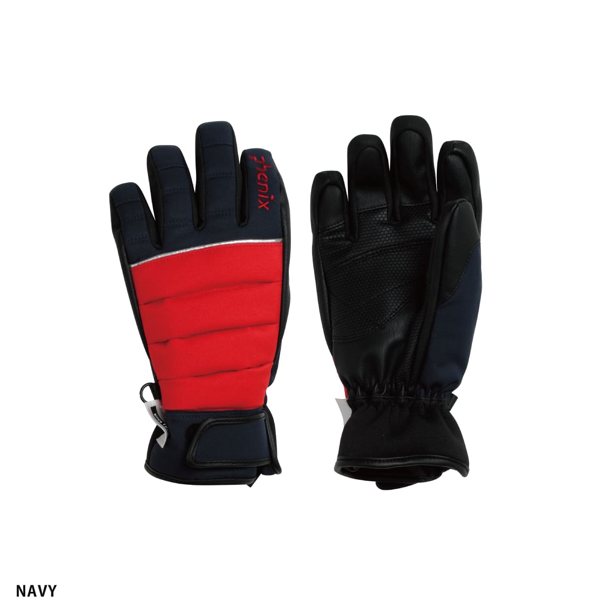 Phenix キッズ手袋 レッド/ブラック 2色セット　KMサイズ105-120 フェニックス（PHENIX） 【11日限定！全品P10倍！】PHENIX スキー