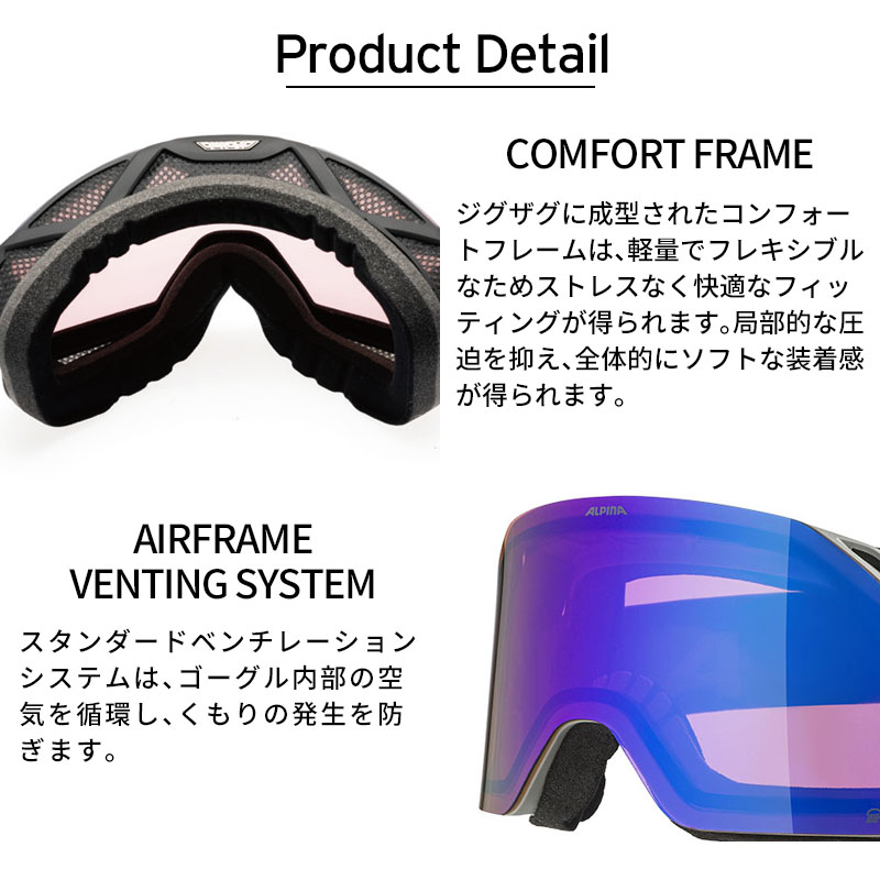 ALPINA BLACKCOMB Q-LITE ゴーグル ALPINA（アルピナ） スキーゴーグル ゴーグル メンズ レディース