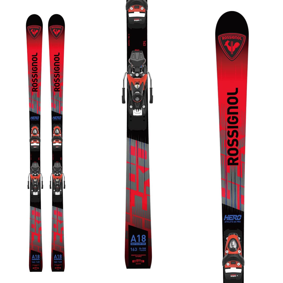 ROSSIGNOL ロシニョール GS スキー板 175cm ビンディング付 ROSSIGNOL（ロシニョール） スキー板 キッズ ジュニア 2025 HERO
