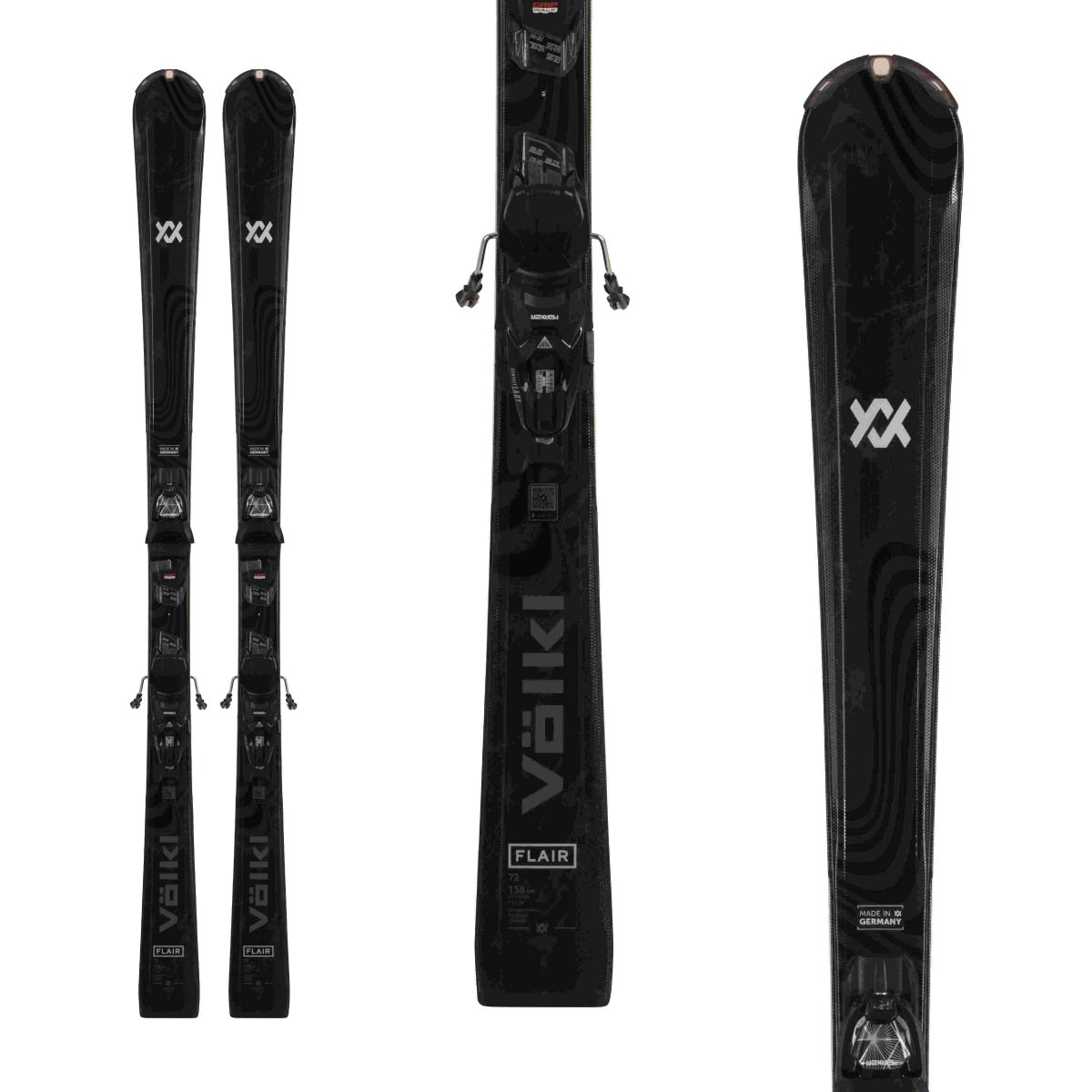 【美品】Volkl FLAIR 72 144cm スキー 板 レディース 女性 VOLKL フォルクル スキー板 レディース 【2024-2025】 FLAIR 72 フレア