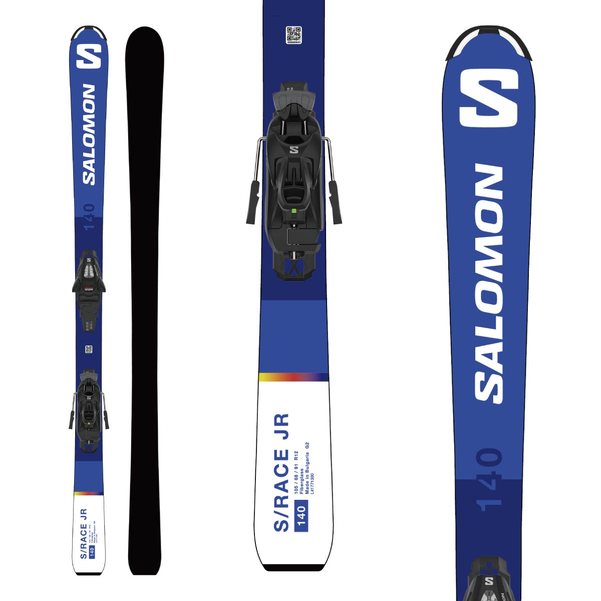 SALOMON サロモン スキー板 キッズ ジュニア 2026 S/RACE JR M + C5 GW プレート/ビンディング セット 取付無料 | SALOMON | 01
