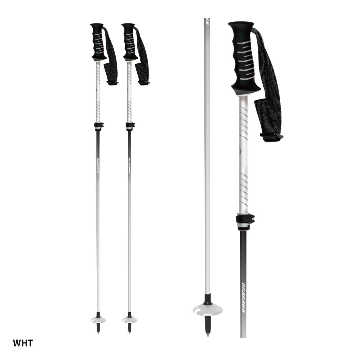 OGASAKA（オガサカ） スキー ポール ストック メンズ レディース 伸縮