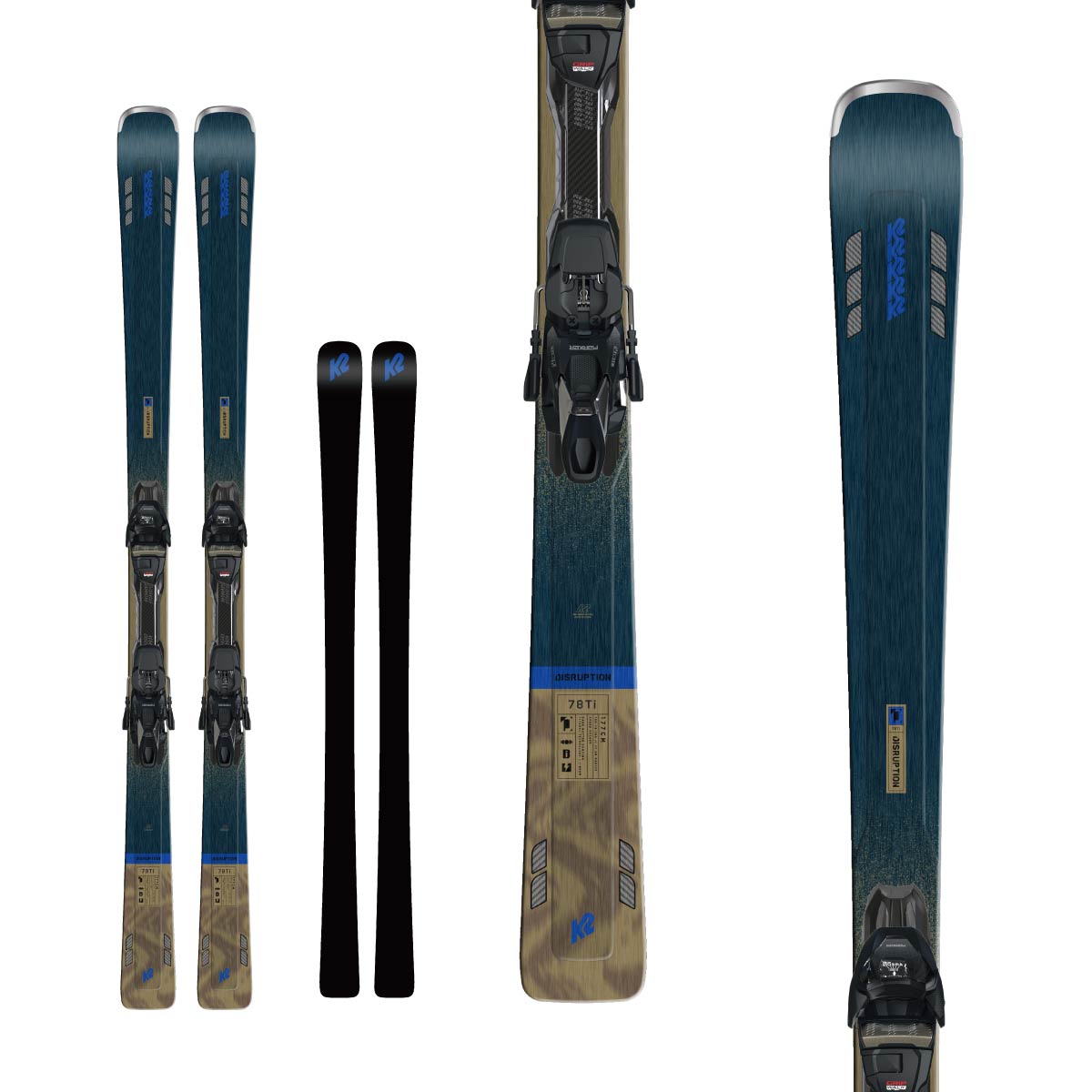 スキー板　K2　DISRUPTION 78Ti 純正ビンディング付　23モデル K2 ケーツー スキー板 メンズ レディース 2025 DISRUPTION 78Ti