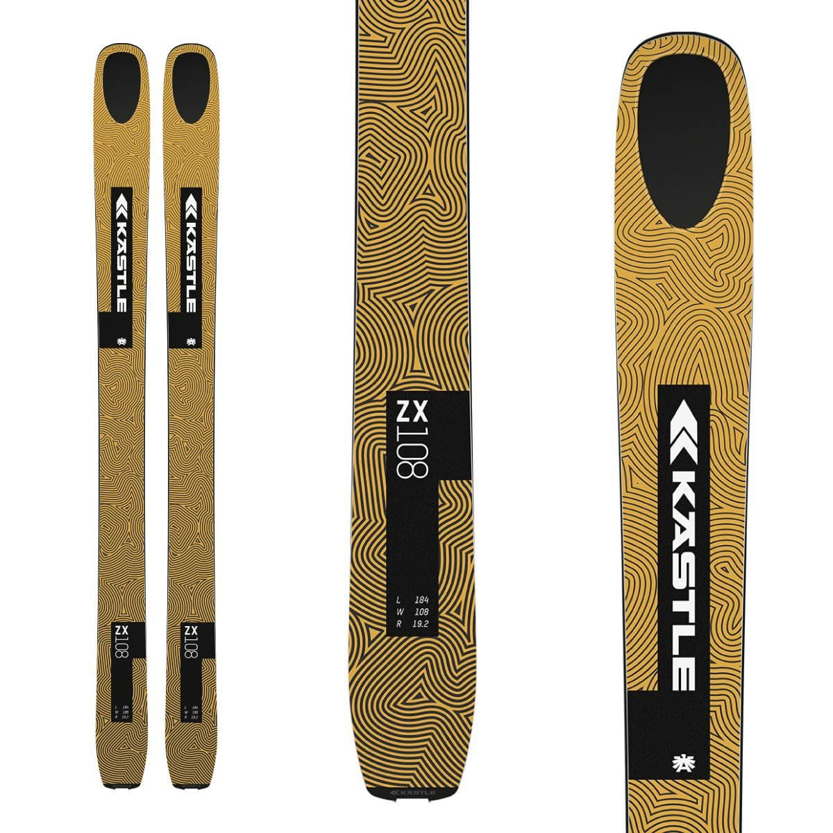 KASTLE ケスレー スキー板 メンズ レディース 2025 ZX 108 AZ10823 +