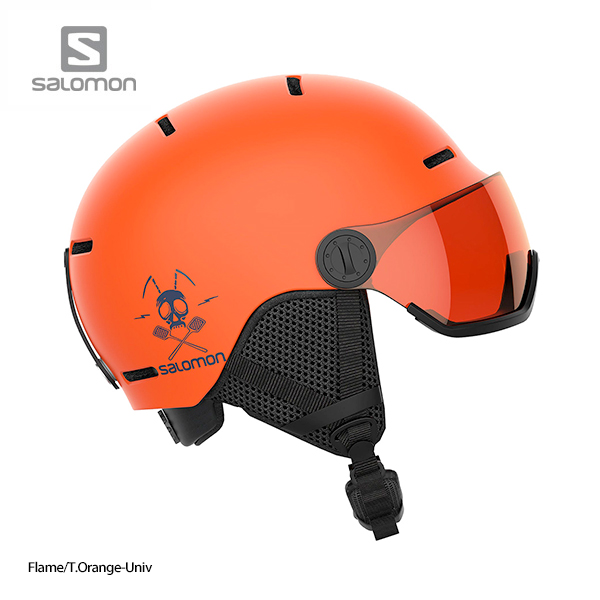 スキー ヘルメット キッズ ジュニア SALOMON サロモン 子供用 2022 HELMET GROM VISOR / L40836900 /  L39916200 21-22 旧モデル スノーボード