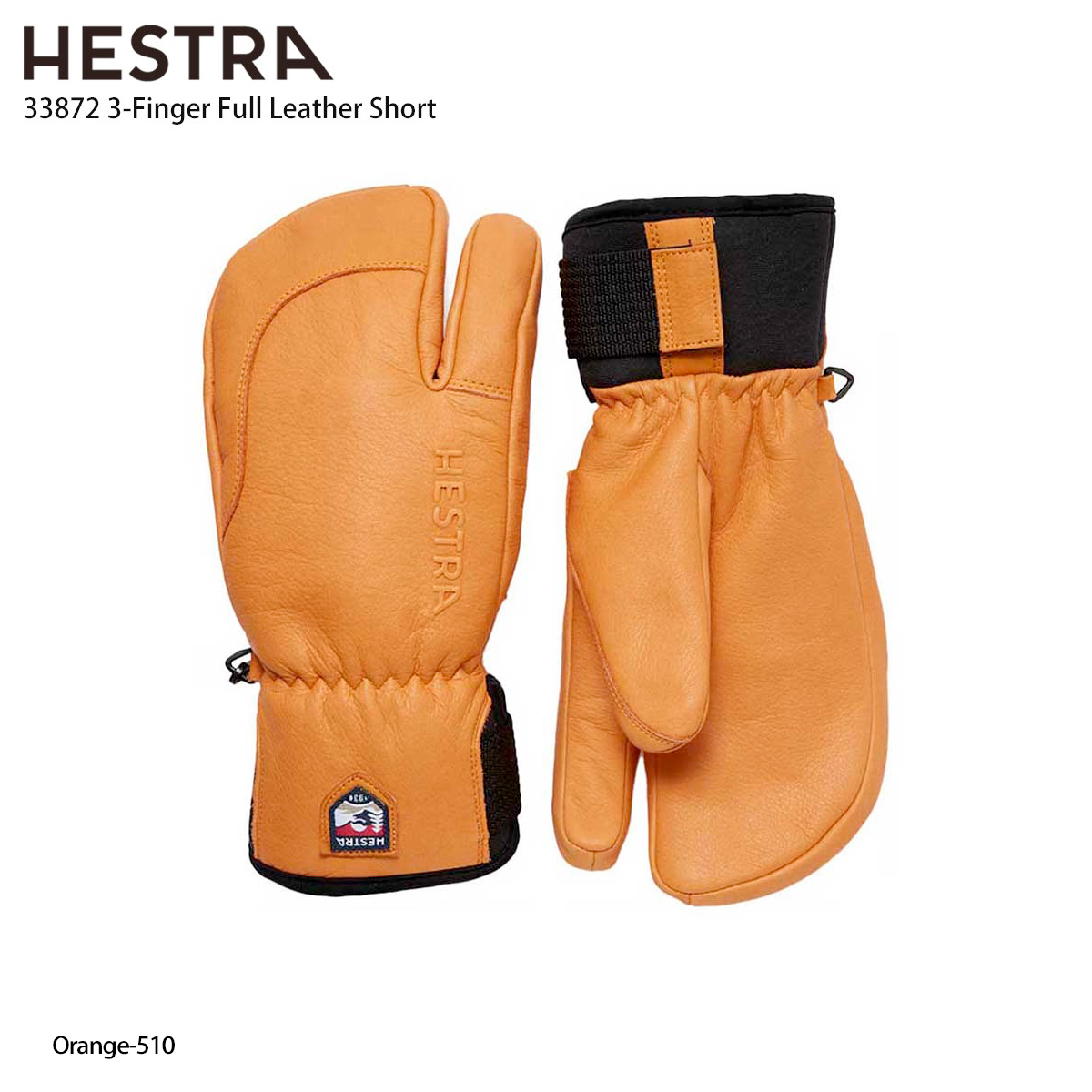 スキー グローブ メンズ レディース HESTRA ヘストラ ＜2023＞ 33872 3-Finger Full Leather Short スリーフィンガー フル レザー ショート 22-23 旧モデル｜tanabesp｜05