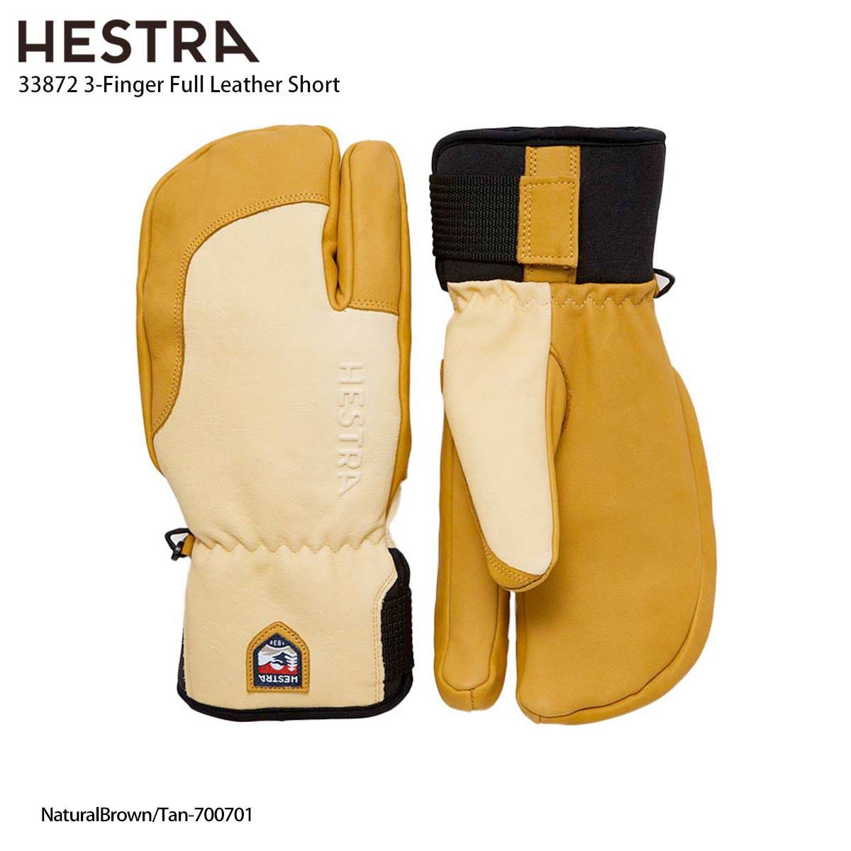 スキー グローブ メンズ レディース HESTRA ヘストラ ＜2023＞ 33872 3-Finger Full Leather Short スリーフィンガー フル レザー ショート 22-23 旧モデル｜tanabesp｜07