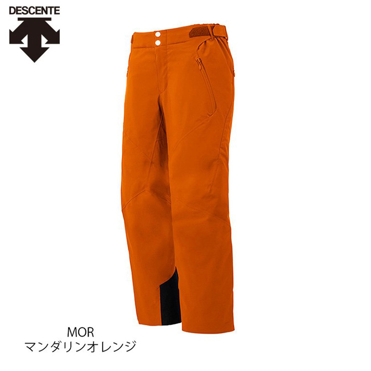 【日本産】スノーボードDESCENTE ボードウェア パンツ ズボン オレンジ サスペンダー デサント