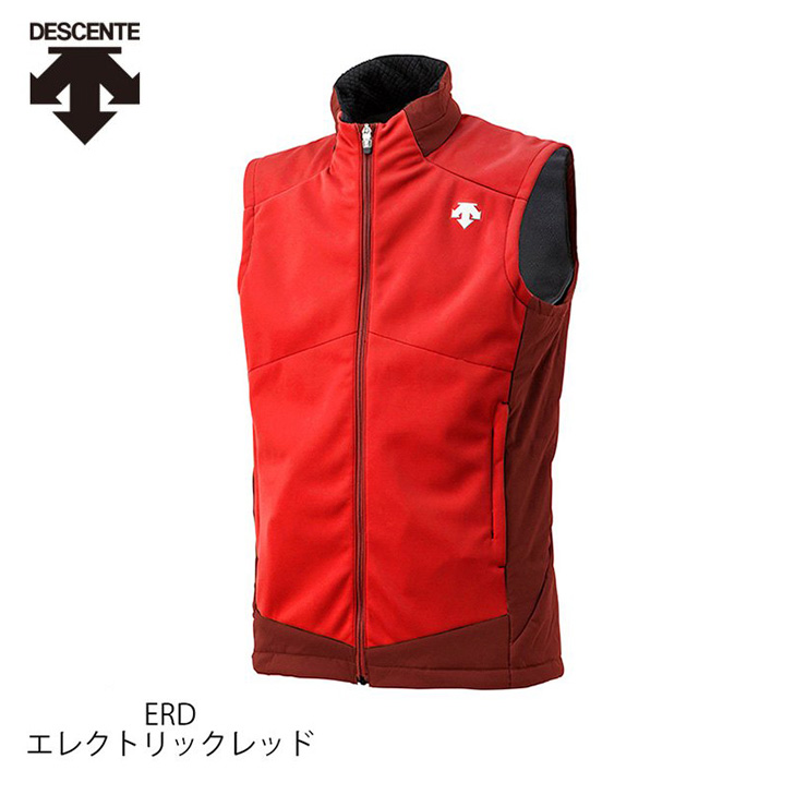 スキー ウェア メンズ レディース DESCENTE デサント スキーウェア ミドルレイヤー＜2023＞DWUUJK63 / SOFT SHELL  VEST 22-23 旧モデル