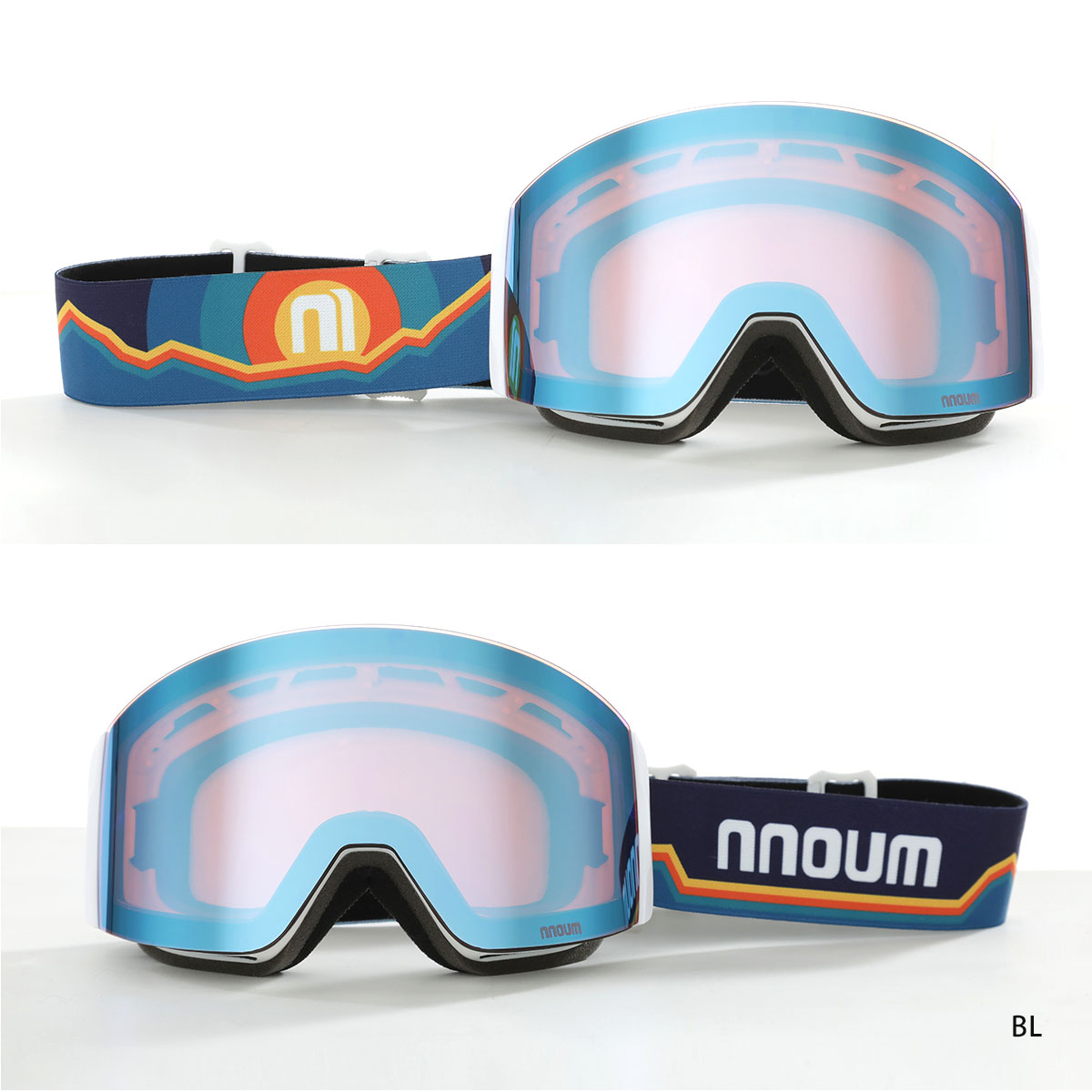 【87400円相当】スノーボードセット／板・ウェア・ゴーグル他小物 NNOUM スキーゴーグル スノーボード メガネ 眼鏡対応 フレームレス